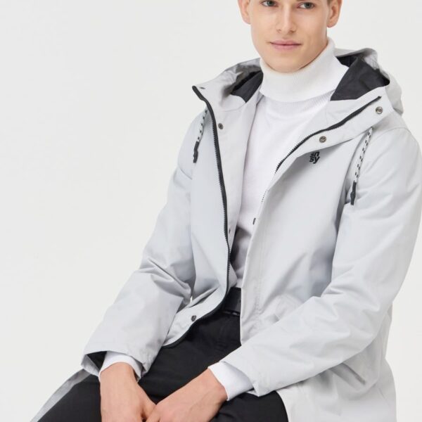 Transition jacket with hood