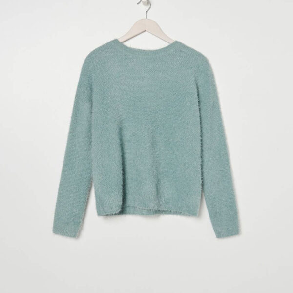 Foldover turtleneck jumper